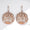 Load image into Gallery viewer, Orb Diamond Drop Earrings, 14K Solid Gold, Natural Diamonds,  Wavy Dome Jewelry, Bridal Wedding Earrings, Statement Cocktail Earrings
