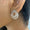 Load image into Gallery viewer, Peacock Feather Diamond Earrings, 14k Solid Gold, Natural Diamonds, Teardrop Sunburst Earrings, Cocktail Evening Jewelry, Statement Studs
