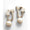 Load image into Gallery viewer, Pearl Drop Huggie Earrings, 14k Solid Gold, Natural Diamonds, Illusion Set Statement Jewelry, Bridal Cocktail Earrings
