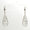Load image into Gallery viewer, Teardrop Diamond Dangle Earrings, 14k Solid Gold, Natural Diamonds, Filigree Drop Earrings, Bridal Statement Dangles, Openwork Drop Jewelry
