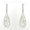Load image into Gallery viewer, Teardrop Diamond Dangle Earrings, 14k Solid Gold, Natural Diamonds, Filigree Drop Earrings, Bridal Statement Dangles, Openwork Drop Jewelry
