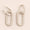 Load image into Gallery viewer, Paperclip Link Diamond Hoop Earrings, 14k Solid Gold, Natural Diamonds, Geometric Long Link Pave Dangle Drop, Modern Minimal Jewelry
