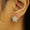 Load image into Gallery viewer, Star Diamond Stud Earrings, 14k Solid Gold, Natural Diamonds, Baguette Illusion Cluster Studs, Geometric Celestial Jewelry, Hip Hop Earrings
