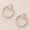 Load image into Gallery viewer, Circle Baguette Diamond Earrings, 14k Solid Gold, Natural Diamonds, Geometric Hoop Studs, Minimalist Cocktail Jewelry, Everyday Earrings
