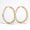 Load image into Gallery viewer, Teardrop Diamond Hoop Earrings, 14K Solid Gold, Pear Natural Diamonds, Inside Out Hoops, Everyday Statement Jewelry
