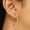 Load image into Gallery viewer, Teardrop Diamond Hoop Earrings, 14K Solid Gold, Pear Natural Diamonds, Inside Out Hoops, Everyday Statement Jewelry
