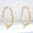 Load image into Gallery viewer, Teardrop Diamond Hoop Earrings, 14K Solid Gold, Pear Natural Diamonds, Inside Out Hoops, Everyday Statement Jewelry
