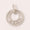 Load image into Gallery viewer, Circle Diamond Halo Pendant, 14k Solid Gold, Natural Diamonds, Bezel Set Necklace, Everyday Minimalistic Stackable Pendant
