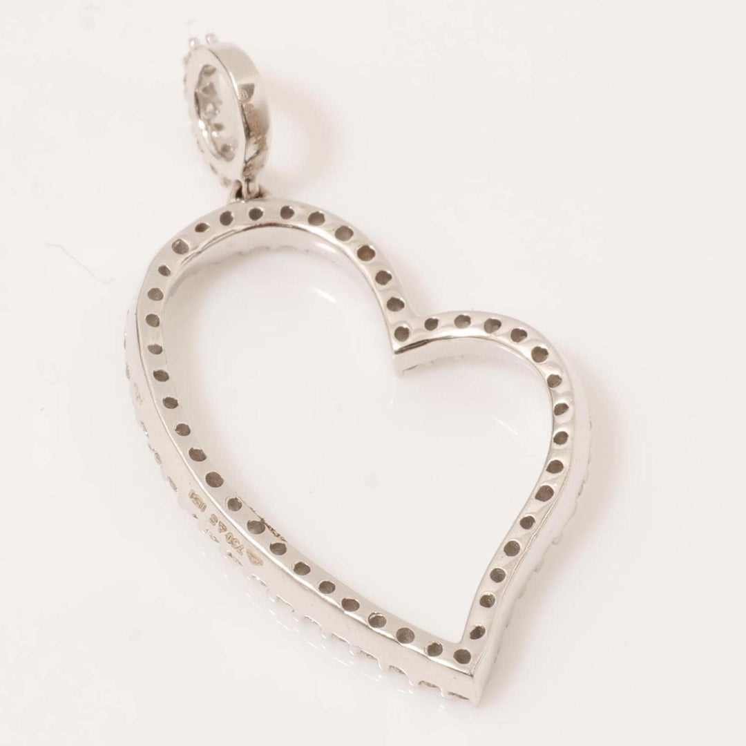 Open Heart Diamond Pendant, 14k Solid Gold, Natural Diamonds, Layering Minimalist Chain Necklace,  Love Everyday Jewelry