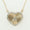 Load image into Gallery viewer, Heart Initial Medallion Diamond Necklace, 14k Solid Gold, Natural Diamonds, Everyday Halo Pendant, Personalised Letter Charm, Ready To Ship
