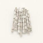 Load image into Gallery viewer, Baguette Bar Natural Diamond Pendant: 14k Solid Gold Geometric Necklace, IGI Certified, Ready To Ship
