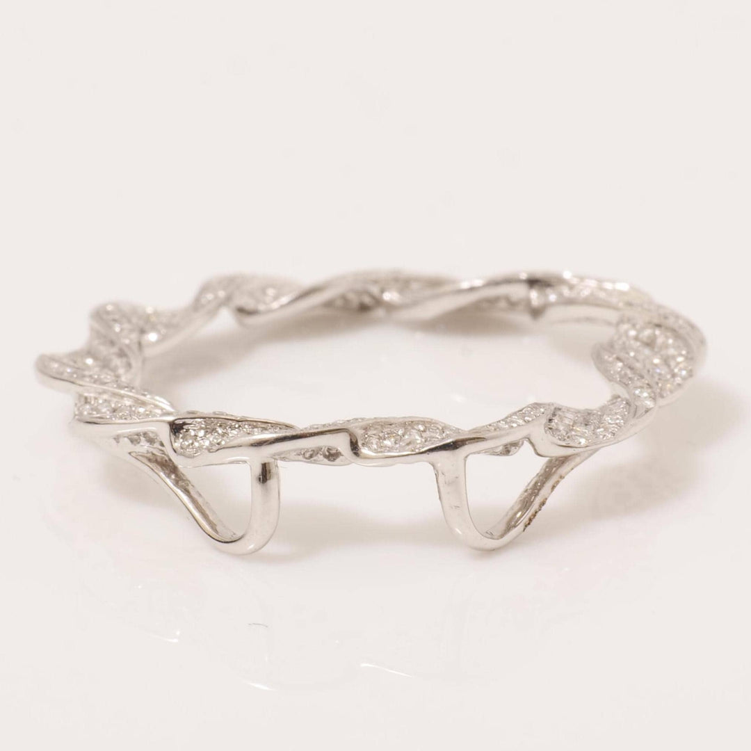 Twist Circle Natural Diamond Pendant: 14k Solid Gold Infinity Loop Necklace, IGI Certified, Ready To Ship