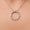 Load image into Gallery viewer, Circle Diamond Pendant, 14k Solid Gold, Natural Diamonds, Twisted Loop Necklace, Minimal Pave Statement Jewelry, Geometric Layering Pendant
