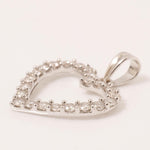 Load image into Gallery viewer, Open Heart Natural Diamond Pendant: 14k Solid Gold Love Layering Chain Necklace, IGI Certified, Ready To Ship
