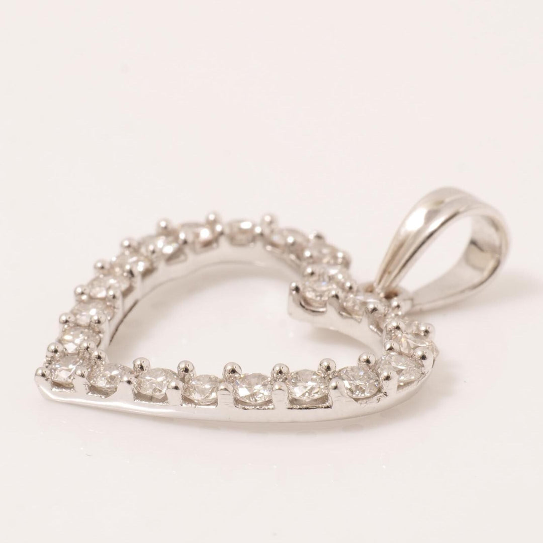 Open Heart Natural Diamond Pendant: 14k Solid Gold Love Layering Chain Necklace, IGI Certified, Ready To Ship