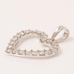 Load image into Gallery viewer, Open Heart Natural Diamond Pendant: 14k Solid Gold Love Layering Chain Necklace, Certified Jewelry
