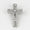 Load image into Gallery viewer, Diamond Cross Pendant, 14k Solid Gold, Natural Diamonds, Baguette Necklace With Adjustable Chain, Communion Religious Jewelry, Faith Pendant
