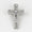 Load image into Gallery viewer, Diamond Cross Pendant, 14k Solid Gold, Natural Diamonds, Baguette Necklace With Adjustable Chain, Communion Religious Jewelry, Faith Pendant
