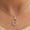 Load image into Gallery viewer, Hexagonal Diamond Pendant Necklace, 14k Solid Gold, Natural Diamonds, Double Halo Statement Pendant, Geometric Stacking Chain Jewelry
