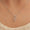 Load image into Gallery viewer, Double Teardrop Diamond Necklace, 14k Solid Gold, Natural Diamond, Intertwined Pear Minimalistic Pendant, Stackable Layering Jewelry
