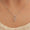 Load image into Gallery viewer, Double Teardrop Diamond Necklace, 14k Solid Gold, Natural Diamond, Intertwined Pear Minimalistic Pendant, Stackable Layering Jewelry
