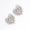 Load image into Gallery viewer, Heart Cluster Stud Earrings, 14k Solid Gold, Natural Diamonds, Angel Marquise Wings Earrings, Bridal Statement Jewelry, Cocktail Studs
