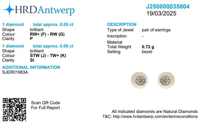 Kids Enameled Diamond Stud Earrings, 14k Solid Gold, Natural Diamonds, Everyday Jewelry, Gift for girls, Ready To Ship, HRD Certified