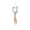 Load image into Gallery viewer, Interlocking Oval Dangle Diamond Earrings, 14k Solid Gold, Natural Diamond, Two Tone Drop Earring, Wedding Bridal Jewelry, Statement Dangler
