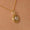Load image into Gallery viewer, Evil Eye Medallion Diamond Necklace, 14k Solid Gold, Natural Diamonds, Everyday Layering Pendant, Protection Charm Necklace, Ready To Ship
