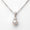 Load image into Gallery viewer, Pearl Diamond Pendant Necklace, 14k Solid Gold,  Natural Diamonds, Gemstones Solitaire Jewelry, Minimalist Stacking Pendant, Bridal Necklace
