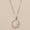 Load image into Gallery viewer, Double Circle Diamond Pendant Necklace, 14k Solid Gold, Natural Diamonds, Open Eternity Cluster  Pendant, Stacking Minimalist Chain Jewelry
