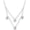 Load image into Gallery viewer, Layered Floral Diamond Necklace, 14k Solid Gold, Natural Diamonds, Floral Petal Setting Jewelry, Double Chain Necklace, Staement Jewelry

