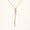 Load image into Gallery viewer, Cylindrical Diamond Charm Necklace with Gold tassels, 14k Solid Gold, Natural Diamonds, Multiple Chain Necklace, Modern Drop Chain Jewelry
