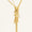 Load image into Gallery viewer, Cylindrical Diamond Charm Necklace with Gold tassels, 14k Solid Gold, Natural Diamonds, Multiple Chain Necklace, Modern Drop Chain Jewelry

