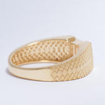 Load image into Gallery viewer, Men&#39;s Round Solitaire Natural Diamond Ring: 14k Solid Gold Textured Shank, IGI Certified, Ready To Ship
