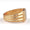 Load image into Gallery viewer, Square Grid Men&#39;s Diamond Ring, 14k Solid Gold, Natural Diamonds, Grooved Three Row Shank, Gift for him, Cluster Statement Jewelry
