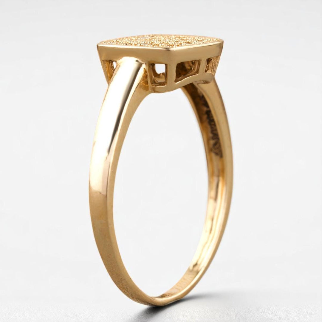 Square Cluster Diamond Men Ring, 14k Solid Gold, Natural Diamonds, Men&#39;s Engagement Ring, Gift for him, Pave Set Statement Jewelry