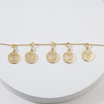 Load image into Gallery viewer, Gemini Horoscope Birth Sign Charm, 14k Solid Gold, Natural Diamonds, Zodiac Constellation Everyday Jewelry, Astrology Gift
