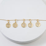 Load image into Gallery viewer, Taurus Horoscope Birth Sign Charm, 14k Solid Gold, Natural Diamonds, Zodiac Constellation Everyday Jewelry, Astrology Gift
