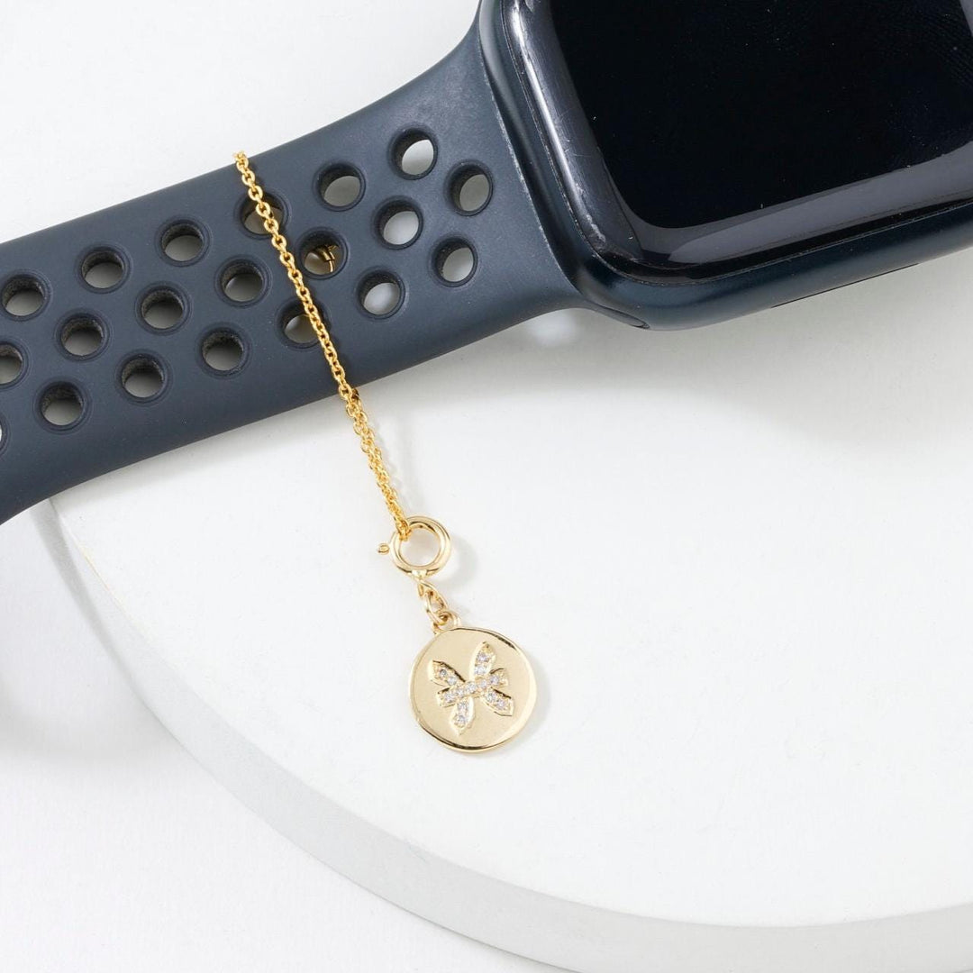Pisces Horoscope Birth Sign Charm, 14k Solid Gold, Natural Diamond, Zodiac Constellation Everyday  Jewelry, Astrology Gift