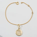 Load image into Gallery viewer, Scorpio Horoscope Birth Sign Charm, 14k Solid Gold, Natural Diamond, Zodiac Constellation Everyday Jewelry, Astrology Gift
