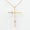 Load image into Gallery viewer, Diamond Cross Pendant, 14k Solid Gold, Natural Diamonds, IGI Certified, Religious Adjustable Necklace, Bezel Everyday Jewelry, Gift For Her
