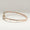 Load image into Gallery viewer, Rectangular Halo Diamond Bracelet, 14k Solid Gold, Natural Diamonds, Open Cuff Illusion Bubble Bracelet, Ready To Ship, IGI Certified
