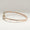 Load image into Gallery viewer, Rectangular Halo Diamond Bracelet, 14k Solid Gold, Natural Diamonds, Open Cuff Illusion Bubble Bracelet, Ready To Ship, IGI Certified
