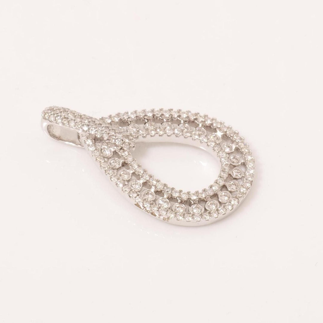 Pear Natural Diamond Stackable Pendant, 14k Solid Gold Everyday Layering Jewellery, Certified Jewelry