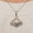 Load image into Gallery viewer, Flower Petal Pendant Necklace, 14k Solid Gold, Natural Diamonds, Illusion Pendant, Minimalist Layering Jewelry, Ready To Ship, IGI Certified
