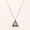 Load image into Gallery viewer, Pink Sapphire Triangle Diamond Necklace, 14k Solid Gold, Natural Diamond, Geometric Gemstone Stackable Chain, Certified Jewelry
