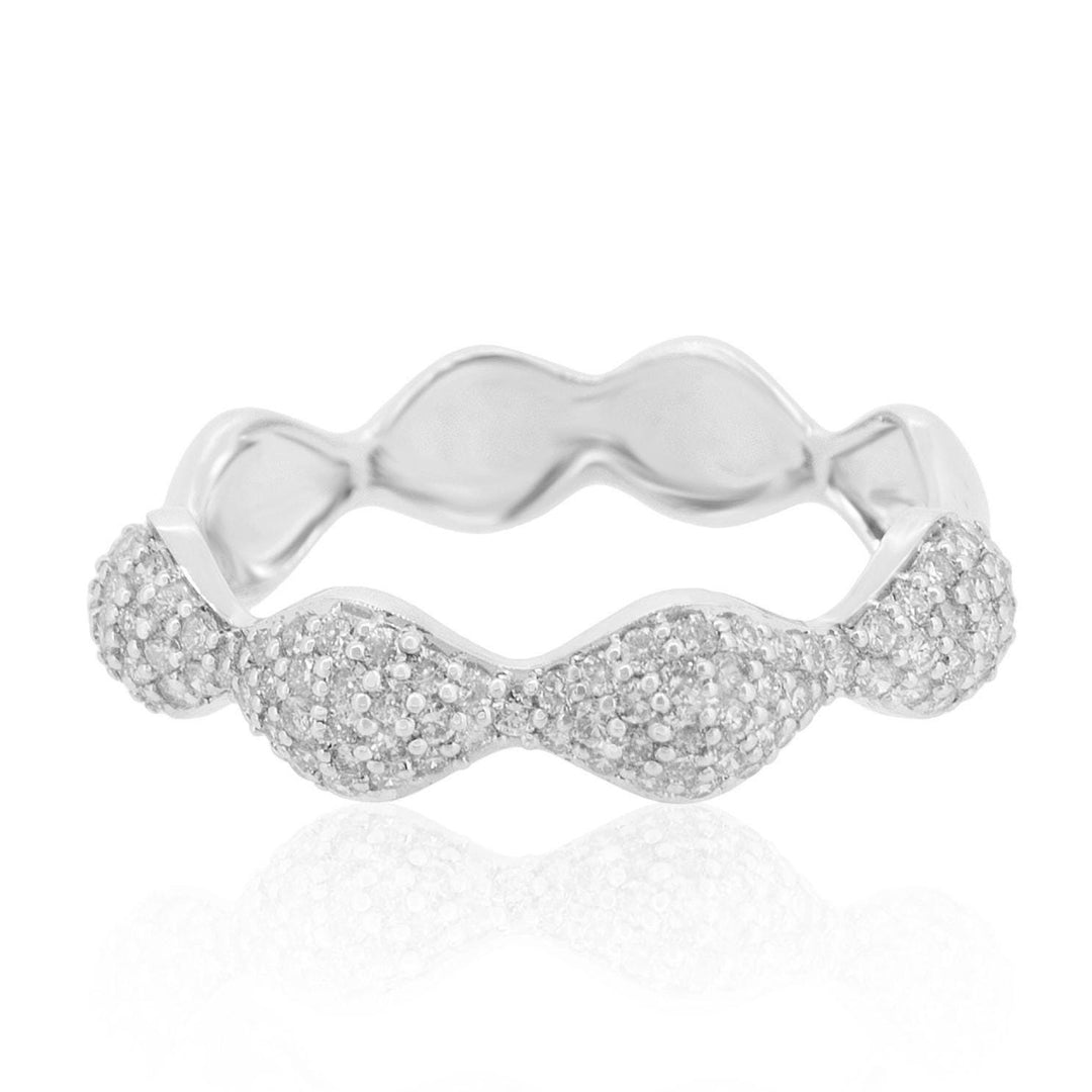 Eternity Diamond Band in 14k Solid Gold, Natural Diamonds, Everyday Rings, Ready To Ship, Women&#39;s Day Gift