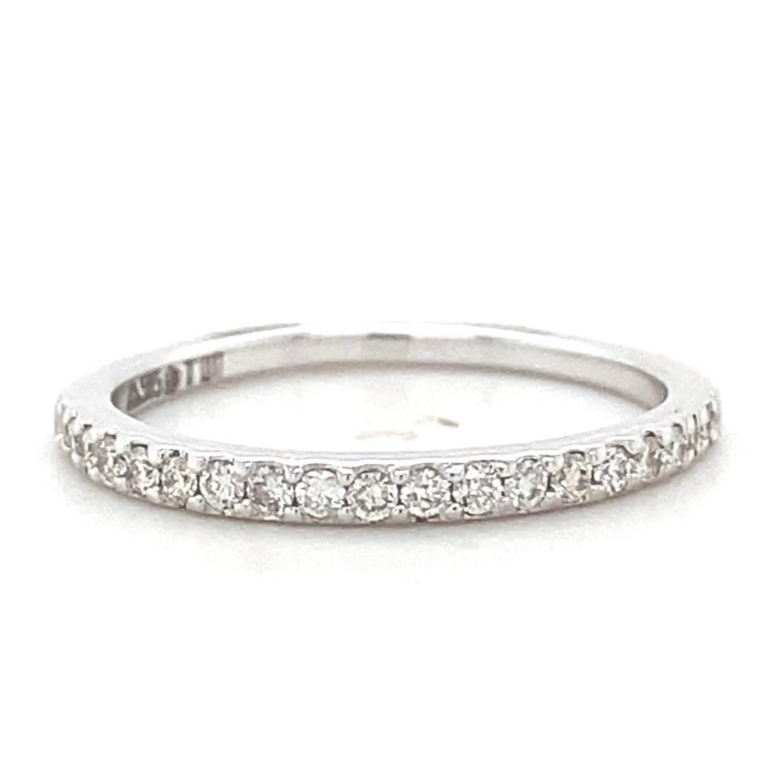 Pave Diamond Eternity Band, 14k Solid Gold, Natural Diamonds, Stackable Minimalistic Ring, Everyday Jewelry, Ready To Ship