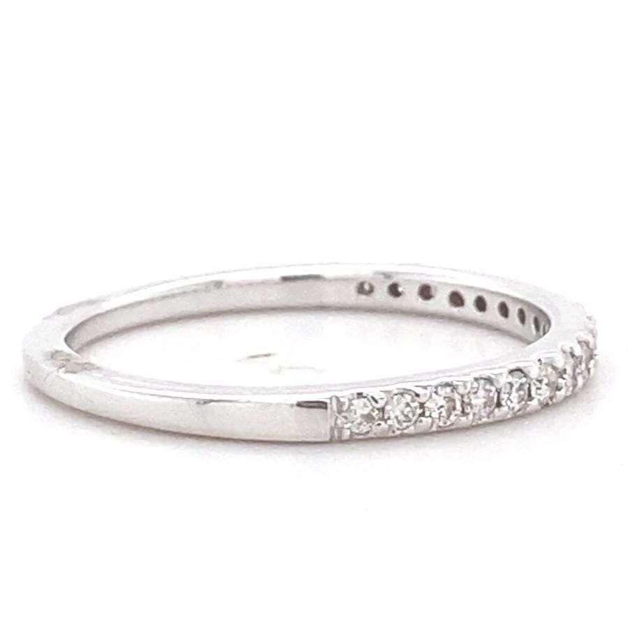 Pave Diamond Eternity Band, 14k Solid Gold, Natural Diamonds, Stackable Minimalistic Ring, Everyday Jewelry, Ready To Ship